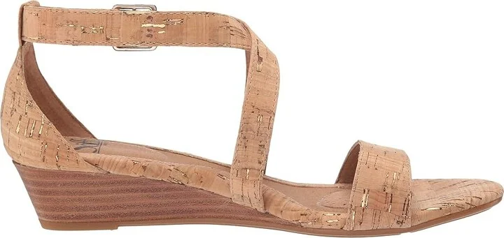 Sofft Innis Women's Wedge Shoes Gold/Natural Cork : 6 M (B), Synthetic - Image 8