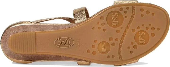 Sofft Innis Women's Wedge Shoes Old Gold-Platino : 10 M (B), Leather - Image 3