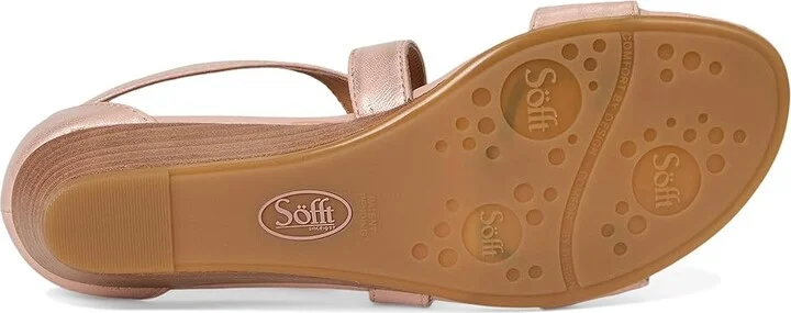 Sofft Innis Women's Wedge Shoes Rose Gold : 9 M (B), Leather/Suede - Image 3