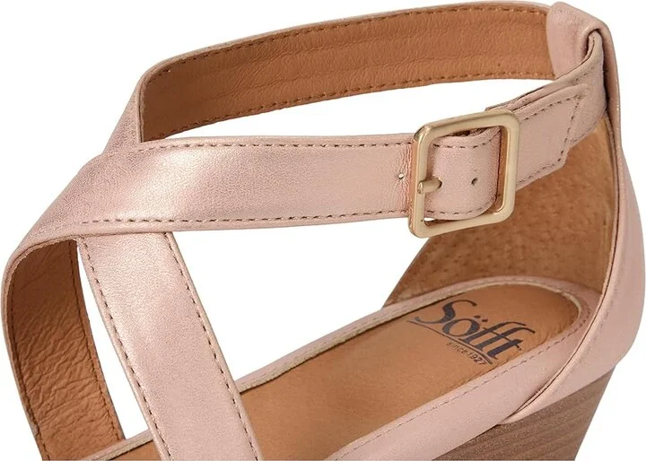 Sofft Innis Women's Wedge Shoes Rose Gold : 9 M (B), Leather/Suede - Image 7