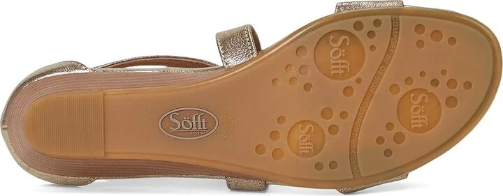 Sofft Innis Women's Wedge Shoes Satin Gold : 6.5 M (B), Leather - Image 3