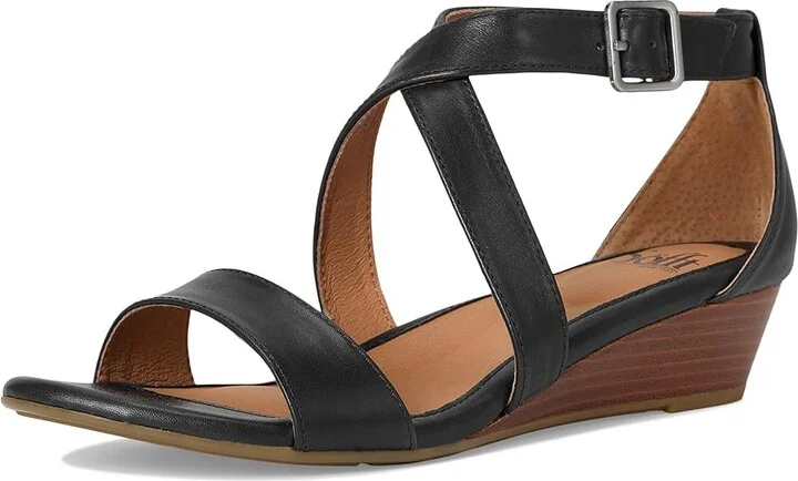 Sofft Innis Women's Wedge Shoes Sky Navy : 9.5 M (B), Leather - Image 5