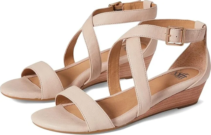 Sofft Innis Women's Wedge Shoes Tapioca Grey : 8.5 W (D)