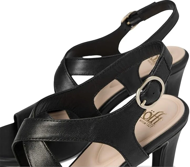 Sofft Jolene Women's Sandals Black Leather : 7.5 M (B), Leather/Suede - Image 7