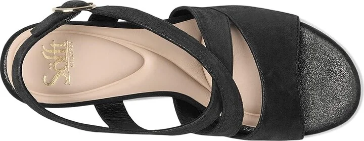 Sofft Jolene Women's Sandals Black Metallic : 6 M (B), Leather/Suede - Image 2