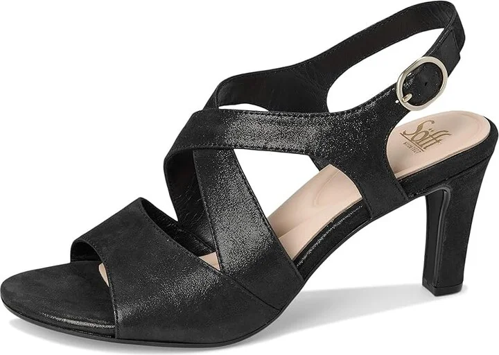 Sofft Jolene Women's Sandals Black Metallic : 6 M (B), Leather/Suede - Image 5