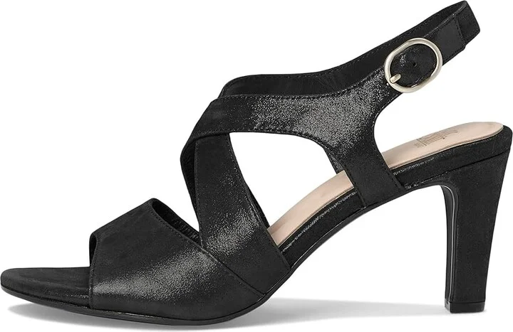 Sofft Jolene Women's Sandals Black Metallic : 6 M (B), Leather/Suede - Image 6