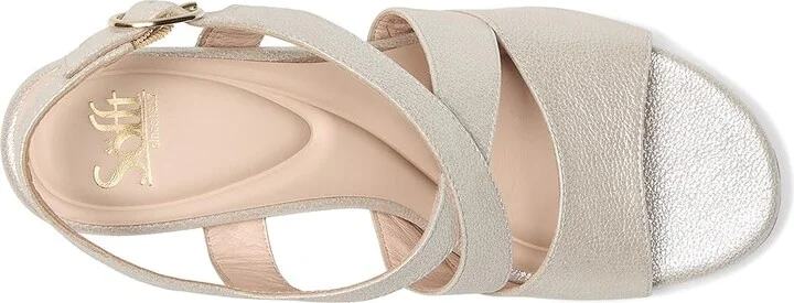 Sofft Jolene Women's Sandals Champagne Metallic : 8.5 M (B), Leather/Suede - Image 2