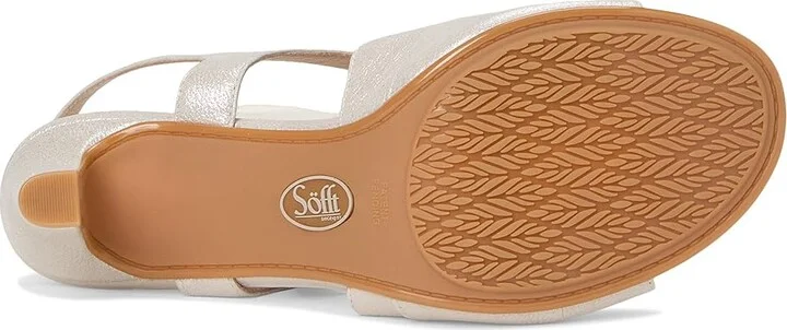 Sofft Jolene Women's Sandals Champagne Metallic : 8.5 M (B), Leather/Suede - Image 3