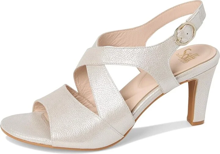 Sofft Jolene Women's Sandals Champagne Metallic : 8.5 M (B), Leather/Suede - Image 5