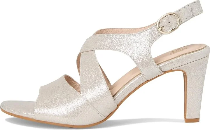 Sofft Jolene Women's Sandals Champagne Metallic : 8.5 M (B), Leather/Suede - Image 6