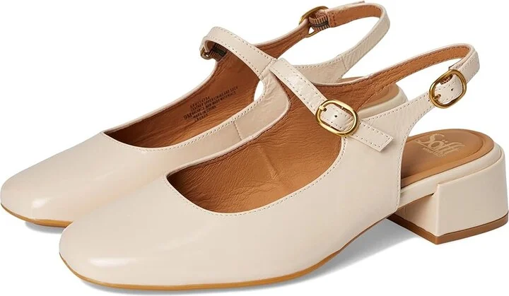 Sofft Leyla High Women's Heels Almond Patent : 9 M (B), Leather/Rubber