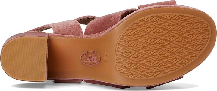 Sofft Lizzie Women's Sandals Rose Velvet : 8.5 M (B), Leather/Rubber - Image 3