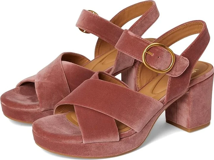Sofft Lizzie Women's Sandals Rose Velvet : 8.5 M (B), Leather/Rubber