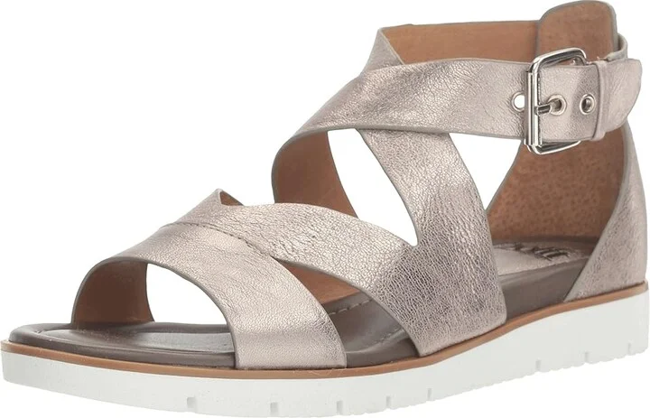 Sofft Mirabelle Women's Sandals Anthracite Grid Metallic : 6 M (B), Leather - Image 2