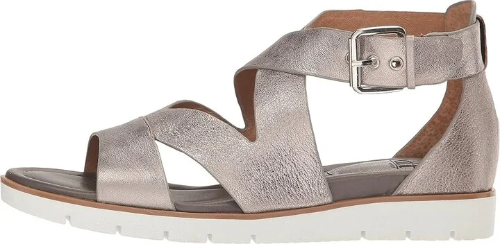 Sofft Mirabelle Women's Sandals Anthracite Grid Metallic : 6 M (B), Leather - Image 7