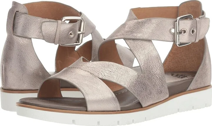 Sofft Mirabelle Women's Sandals Anthracite Grid Metallic : 6 M (B), Leather