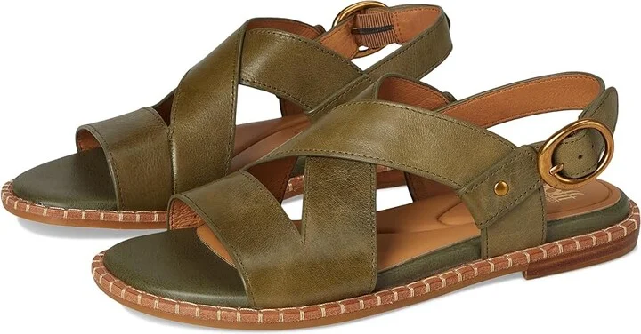 Sofft Nadia Women's Sling Back Shoes Hedge Green : 6.5 M (B), Leather