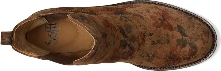 Sofft Pamella Women's Boots Brown Floral : 7.5 M (B), Leather - Image 2