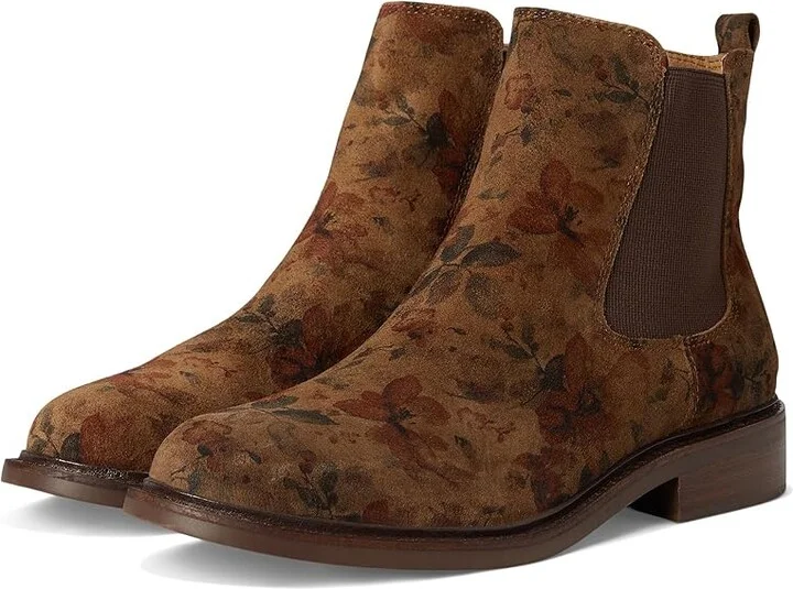 Sofft Pamella Women's Boots Brown Floral : 7.5 M (B), Leather
