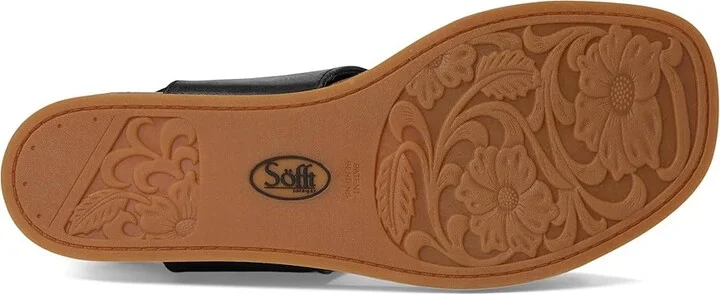 Sofft Peggie Women's Sandals Black/Pewter : 8.5 M (B), Leather - Image 3
