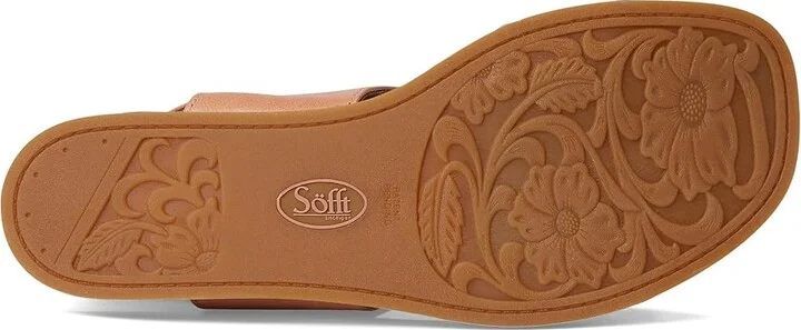 Sofft Peggie Women's Sandals Canyon Coral : 6 M (B), Leather - Image 3
