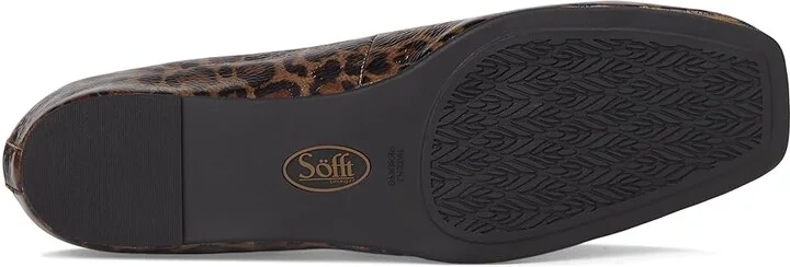 Sofft Poppy Women's Slip on Shoes Taupe Leopard Patent : 11 M (B), Leather - Image 3