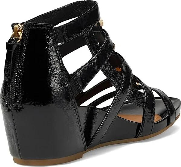 Sofft Rio II Women's Shoes Black Crinkle Patent : 6 M (B), Leather - Image 4