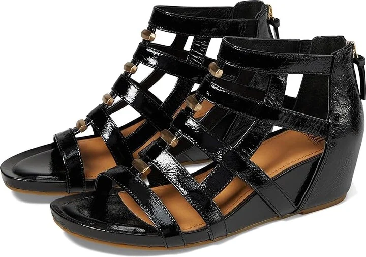 Sofft Rio II Women's Shoes Black Crinkle Patent : 6 M (B), Leather