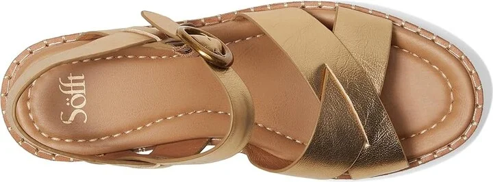 Sofft Ruthie Women's Sandals Gold : 9.5 M (B), Leather - Image 2