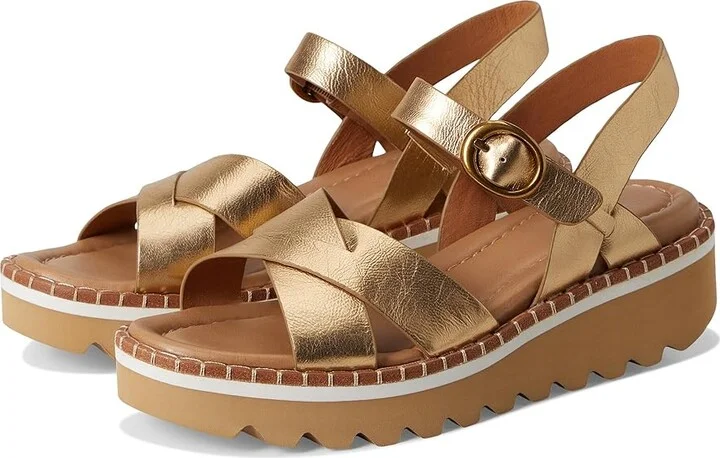 Sofft Ruthie Women's Sandals Gold : 9.5 M (B), Leather