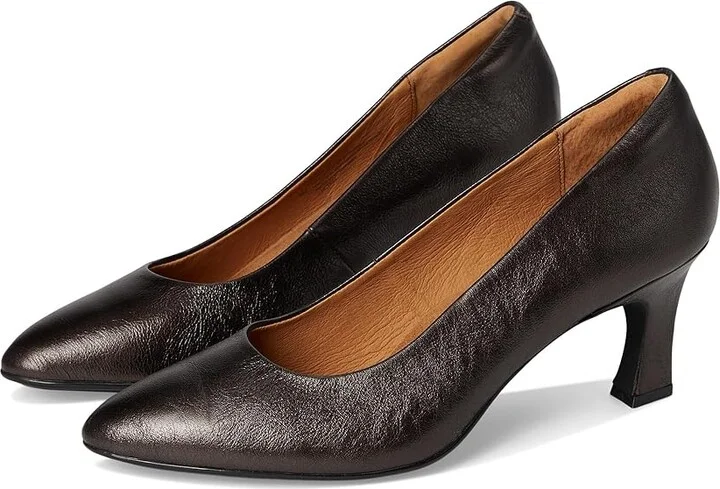 Sofft Samy High Women's Heels Espresso Metallic : 8 M (B), Leather