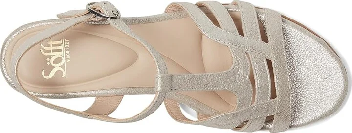Sofft Scarlet Women's Sandals Champagne Metallic : 8.5 M (B), Leather - Image 2
