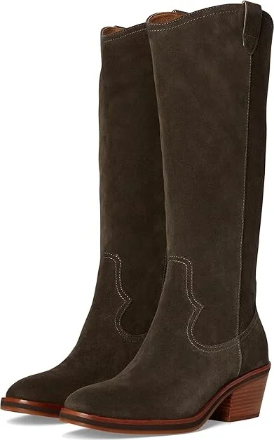 Sofft Shelby Women's Boots Dark Taupe : 6 M (B), Leather/Rubber/Vinyl