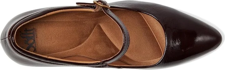 Sofft Sienna Women's Shoes Cognac Patent : 8 M (B), Leather - Image 2
