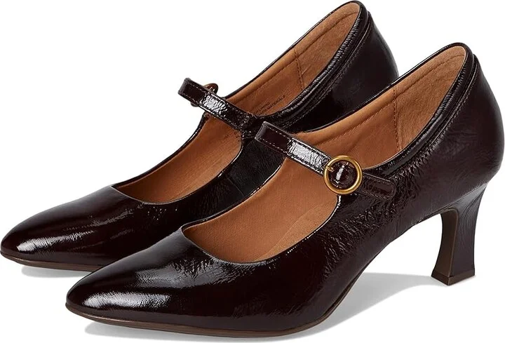 Sofft Sienna Women's Shoes Cognac Patent : 8 M (B), Leather