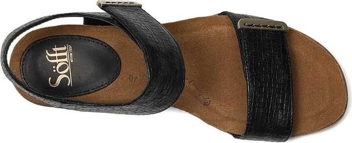 Sofft Verdi II Women's Sandals Black Woven : 7.5 M (B), Leather - Image 2