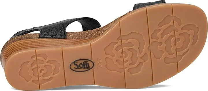 Sofft Verdi II Women's Sandals Black Woven : 7.5 M (B), Leather - Image 3