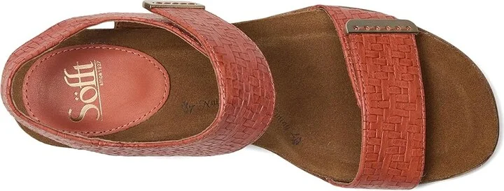 Sofft Verdi II Women's Sandals Canyon Coral Woven : 9 M (B), Leather - Image 2