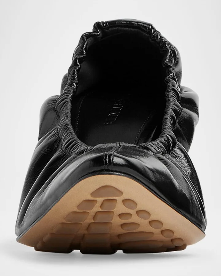 Sofia Elasticated Leather Pumps - Image 2