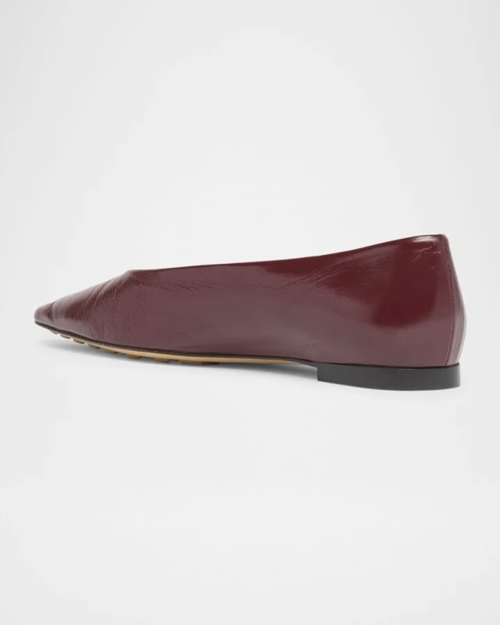 Sofia Pointed Leather Ballet Flats - Image 3