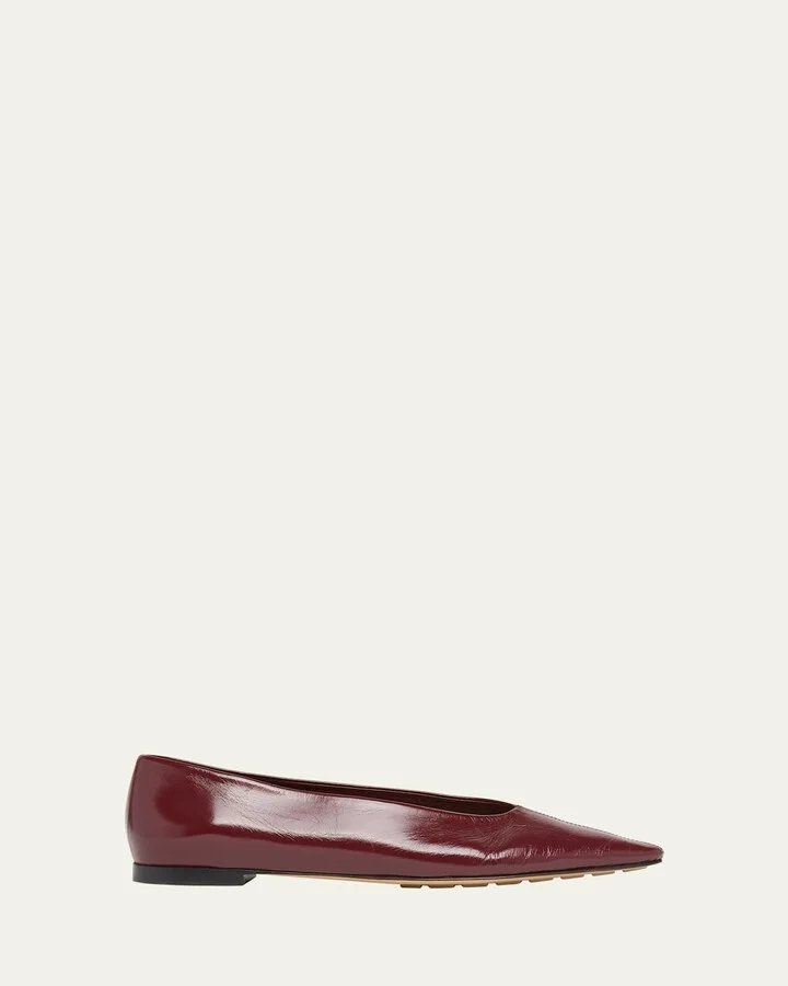 Sofia Pointed Leather Ballet Flats