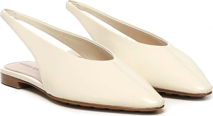 Sofia Slingback Ballet Pumps In Shiny Calfskin Leather - Image 2