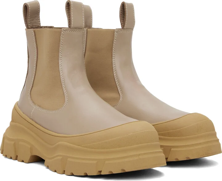 Sofie D'Hoore Beige Fabulous Chelsea Boots - Image 4
