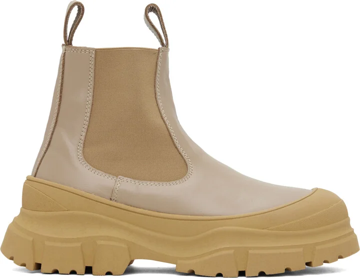 Sofie D'Hoore Beige Fabulous Chelsea Boots