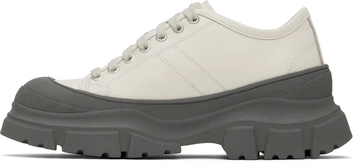 Sofie D'Hoore Beige & Gray Feat Sneakers - Image 3