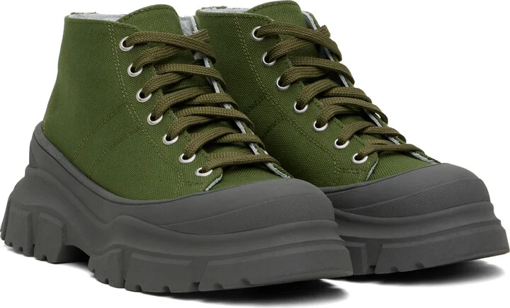 Sofie D'Hoore Green & Gray Fairway Sneakers - Image 4