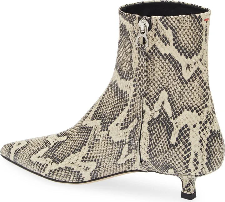 Sofie Embossed Snake Print Bootie - Image 2