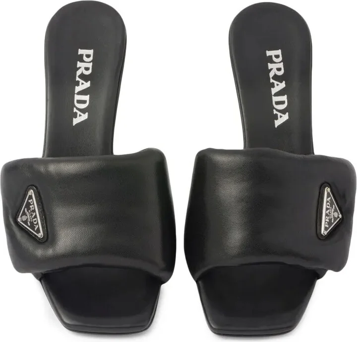 Soft 65mm nappa leather sandals - Image 4