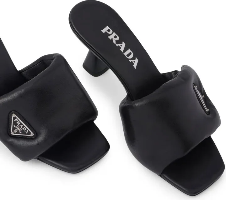 Soft 65mm nappa leather sandals - Image 5